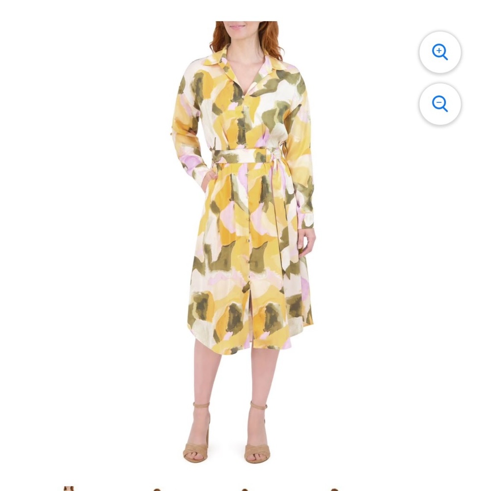 French Connection Multicolor Long Sleeve Dress